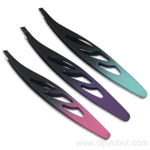 Stainless steel tweezers tweezers Eyelash curler threading tools Defeathering eyebrow clip